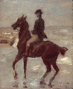 Max Liebermann, Reiter am Strand nach links